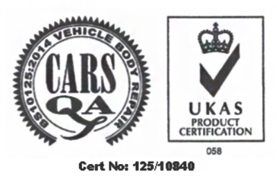 BS10125:2014 Vehicle Body Repair — CARS QA, UKAS Product Certification
